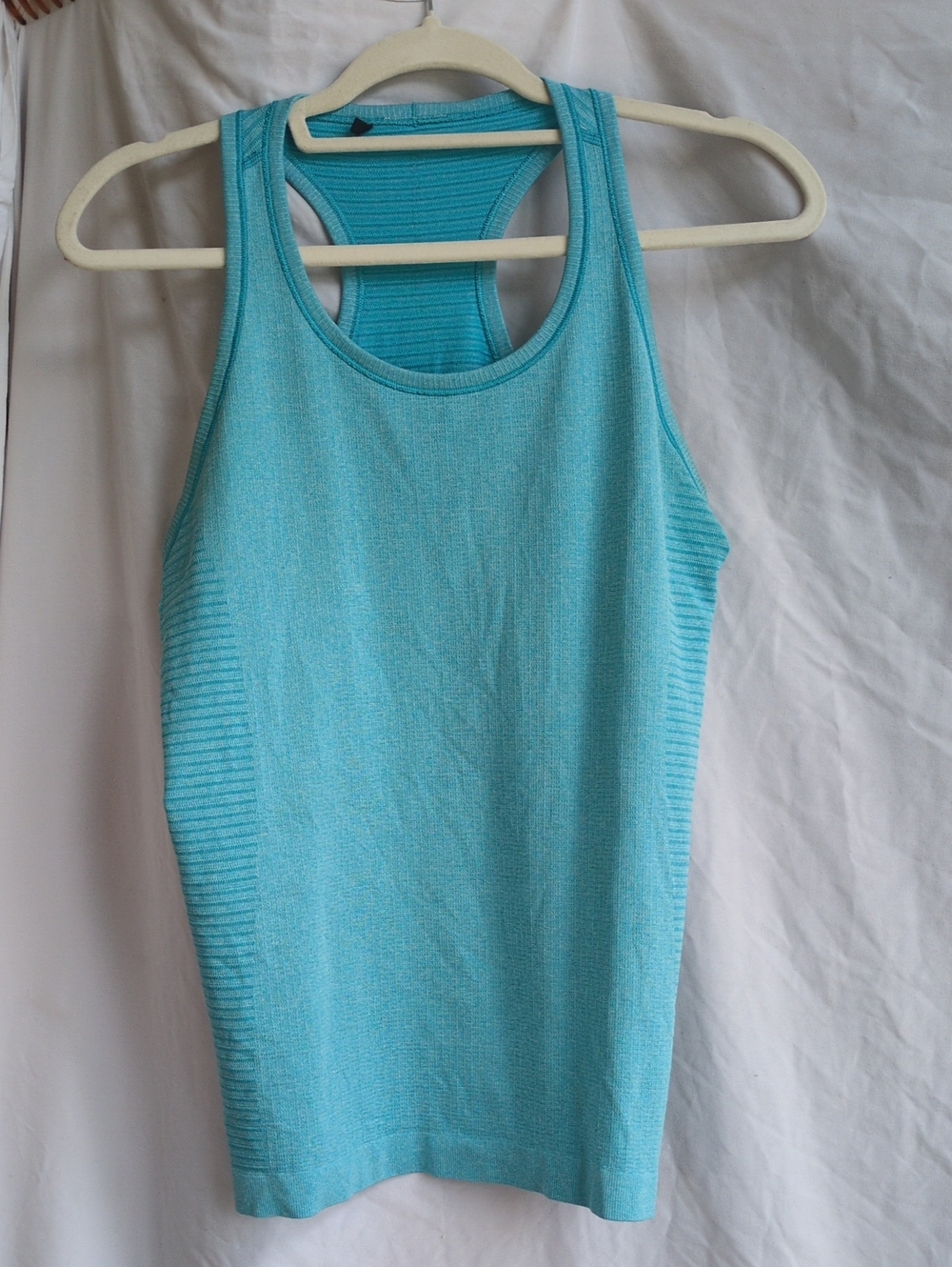 Women's Aqua Racerback Seamless Tank Top